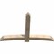 Ekena Millwork Bellingham Rough Sawn Timber Gable Bracket, Douglas Fir, 84"W x 56"H x 6"D x 6"F, 16/12 Pitch GBW084X56X0606BEL00RDF - alternate 3